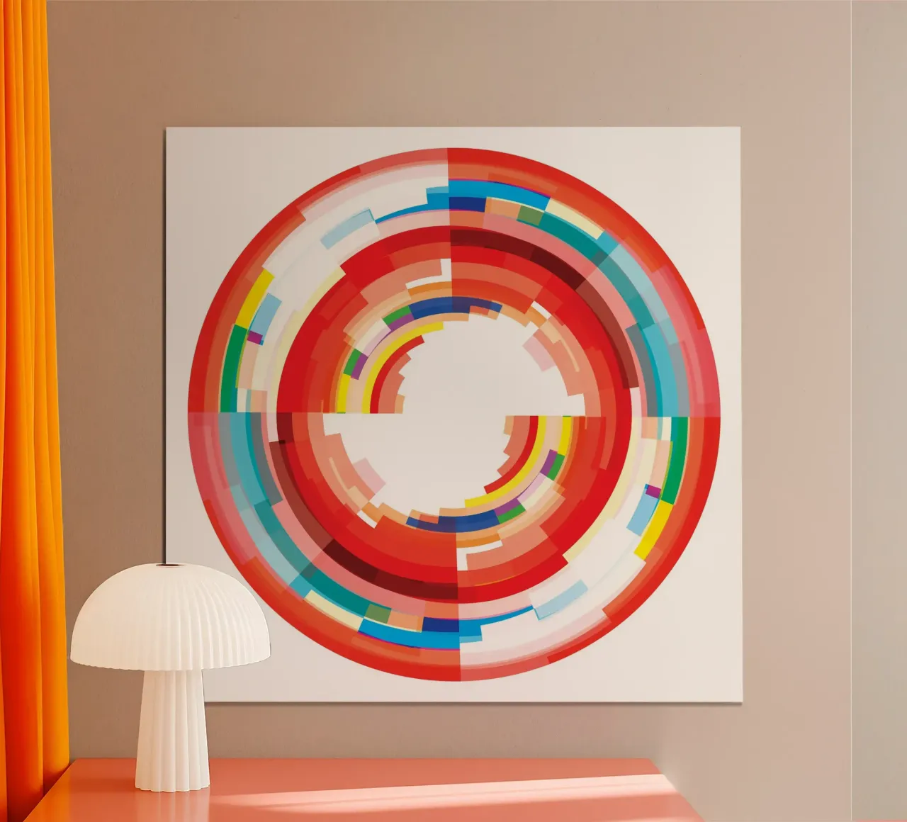 Levendige draaikolk poster van JaySan Studio