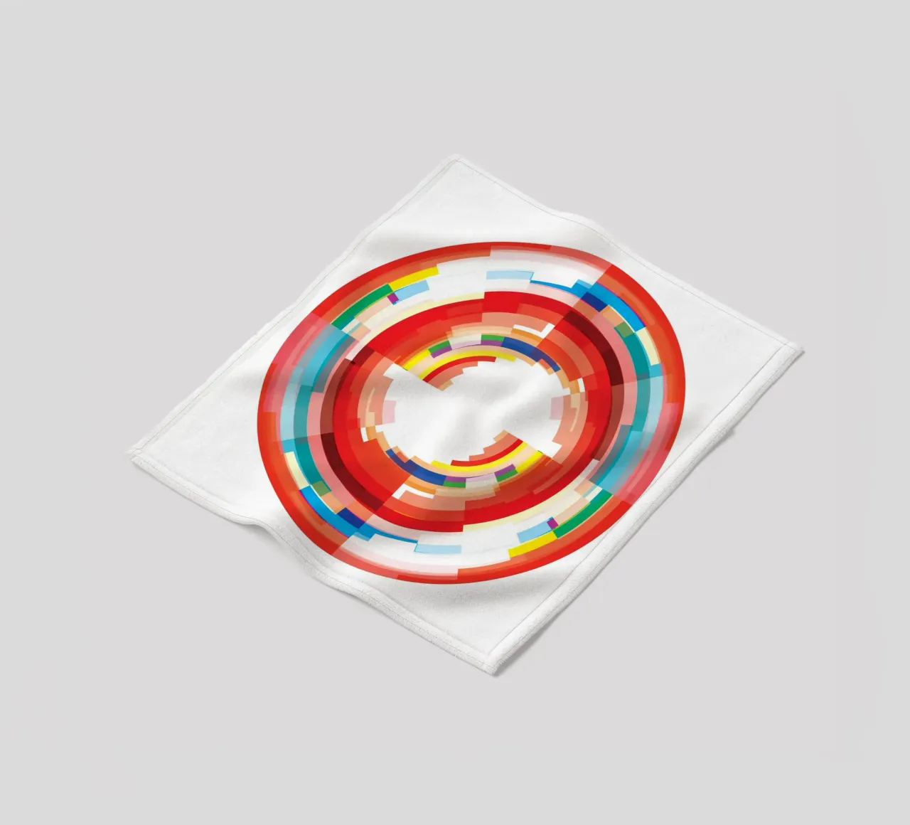Vibrant Vortex fleece blanket by JaySan Studio