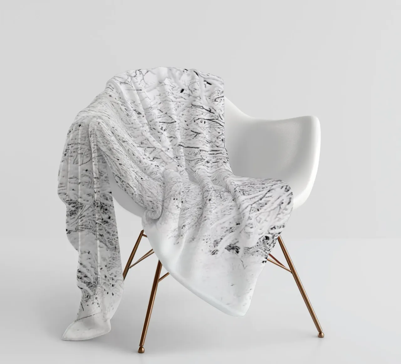 Walking in a Winter Wonderland fleece blanket by Laura Palm