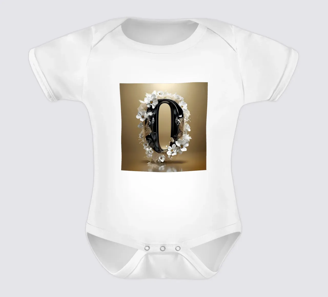 Floral Number 0 - Un chef-d'œuvre de délicatesse body bébé de inspirational quote