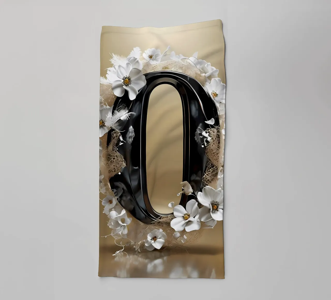 Floral Number 0 - Un chef-d'œuvre de délicatesse serviette de bain de inspirational quote