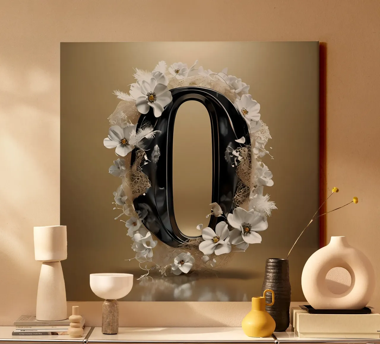 Il fiore numero 0 - Un capolavoro delicato tela con Cornice a cassetta da inspirational quote