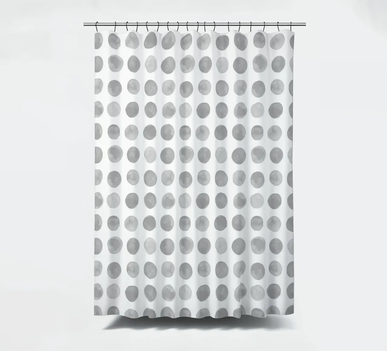 Gray Dots cortina de baño de treechild