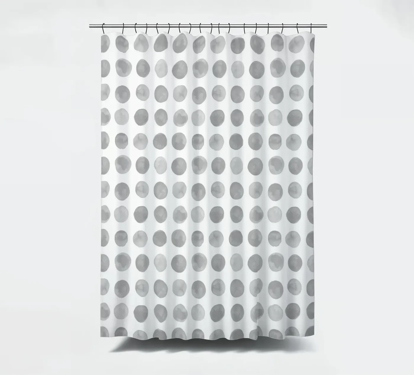 Gray Dots Duschvorhang von treechild