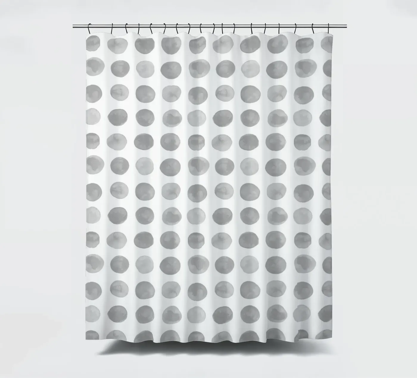 Gray Dots Duschvorhang von treechild