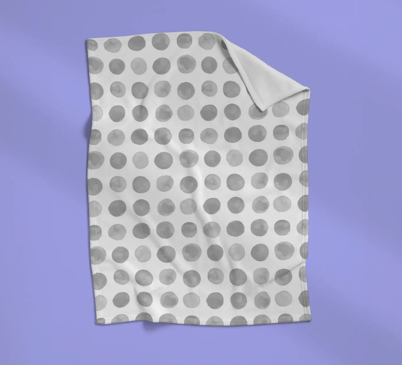Gray Dots fleece blanket by treechild
