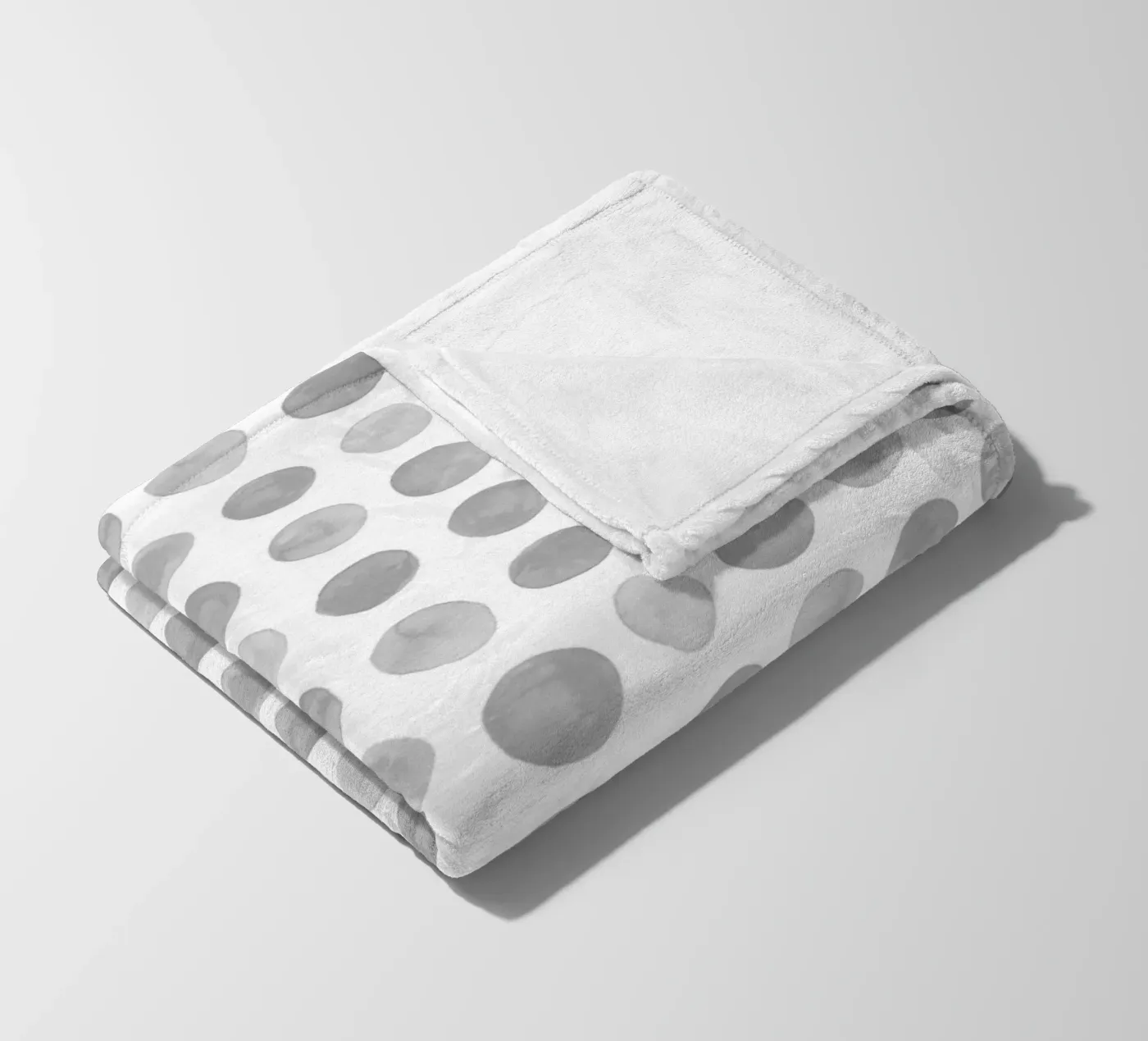 Gray Dots fleece blanket by treechild