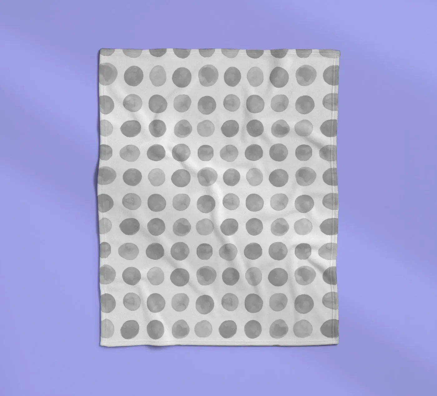 Gray Dots fleece blanket by treechild