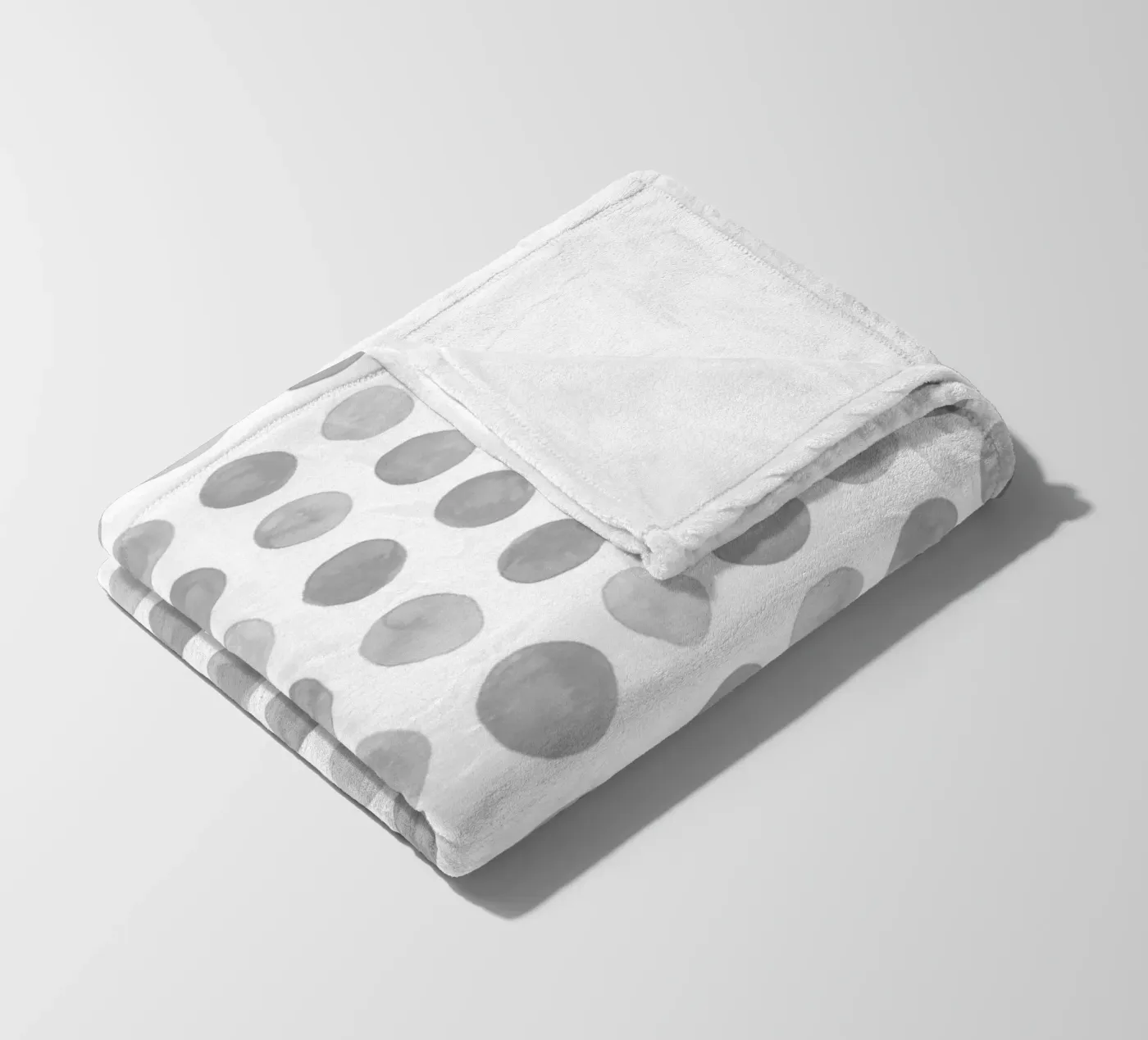 Gray Dots fleece blanket by treechild