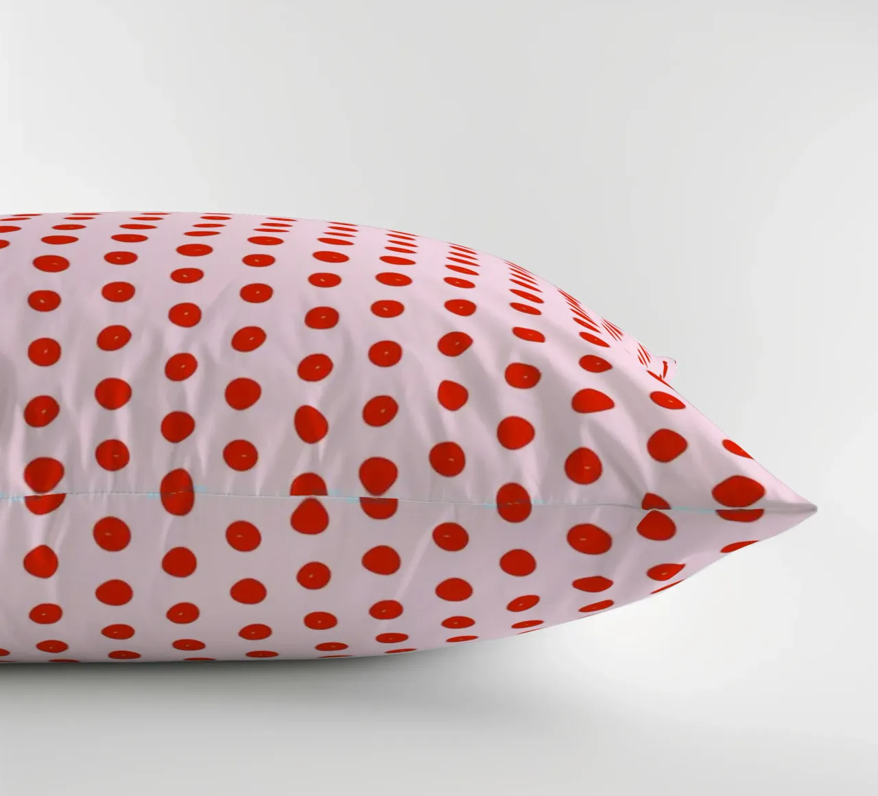 Red Dot Pattern decorative cushion by treechild