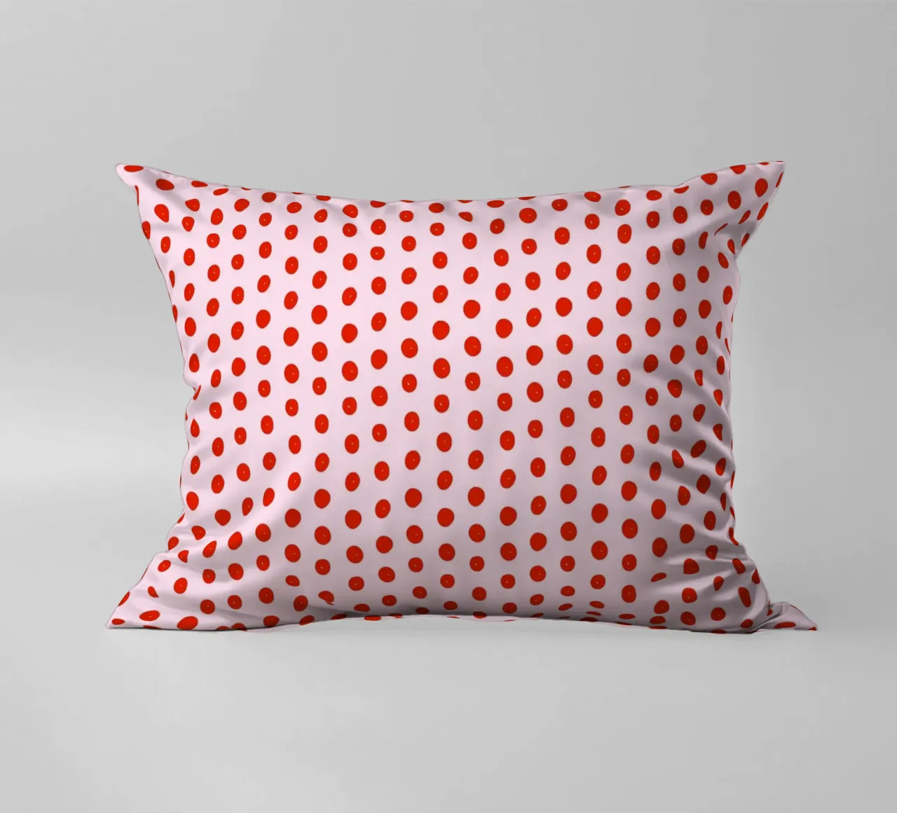 Red Dot Pattern decorative cushion by treechild