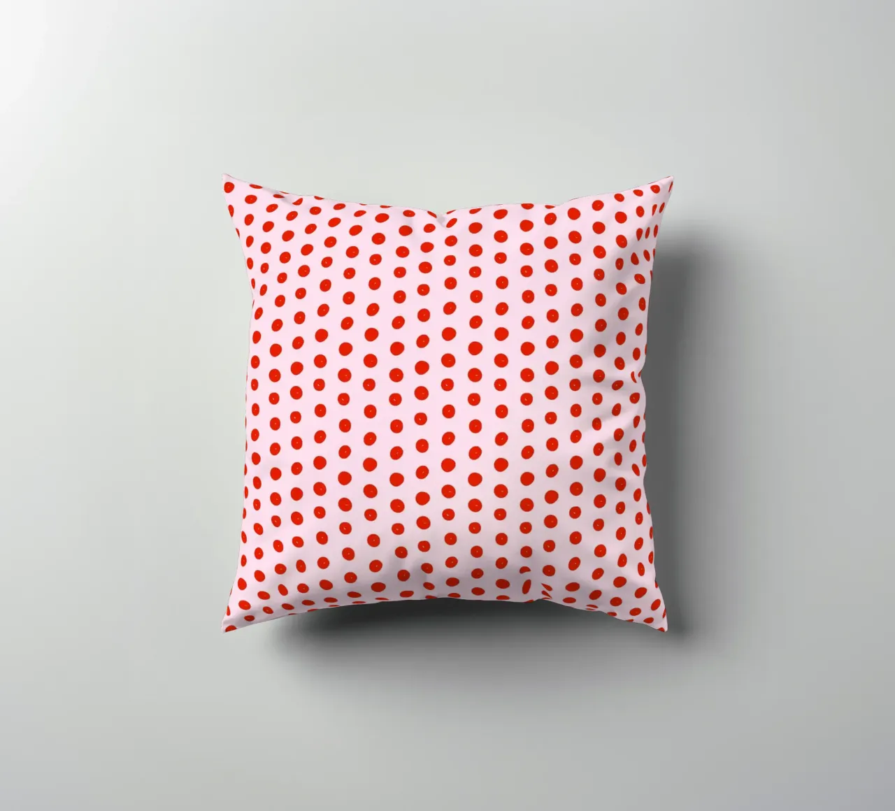 Red Dot Pattern decorative cushion by treechild