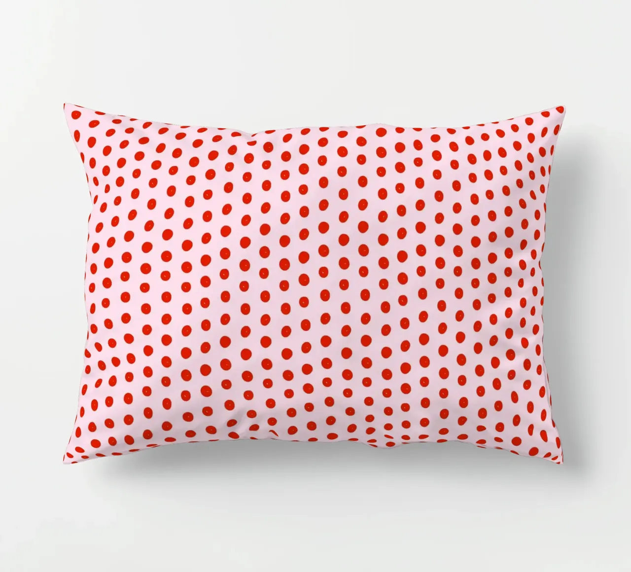 Red Dot Pattern decorative cushion by treechild