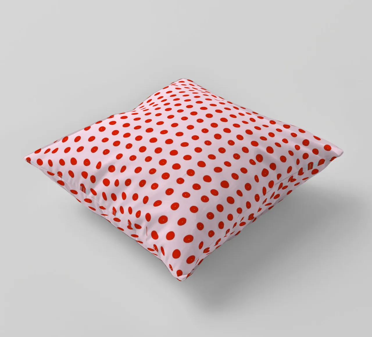 Red Dot Pattern decorative cushion by treechild