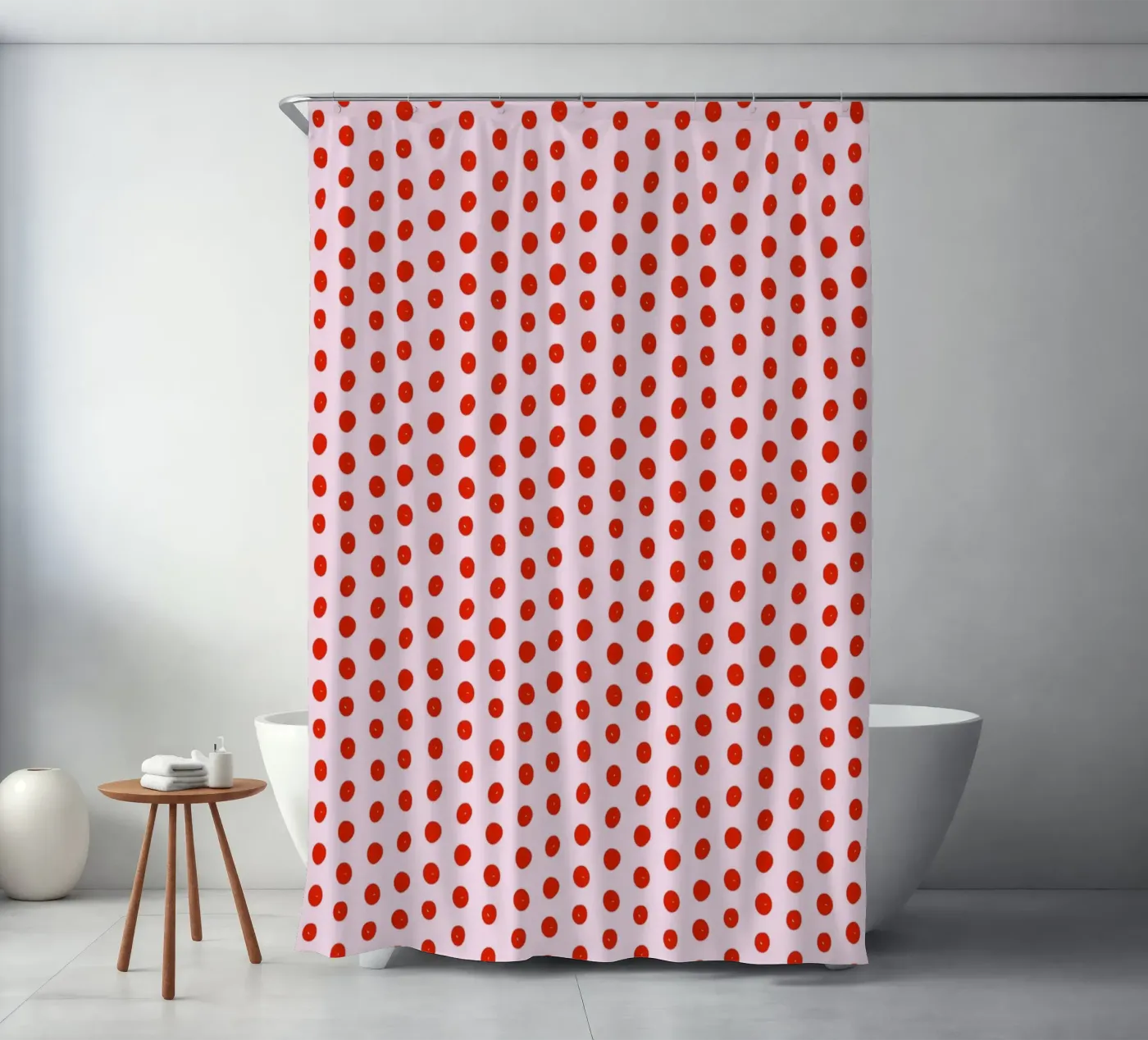 Red Dot Pattern douchegordijn van treechild
