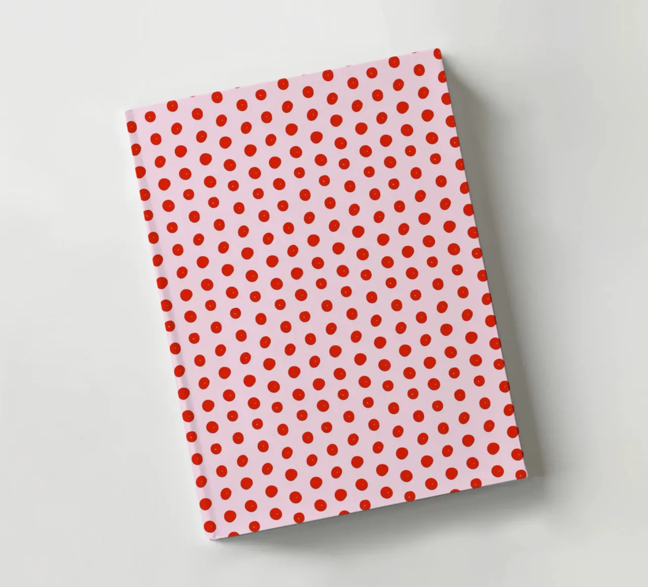 Red Dot Pattern notebook by treechild