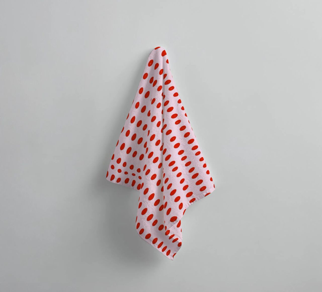 Red Dot Pattern asciugamano da bagno da treechild