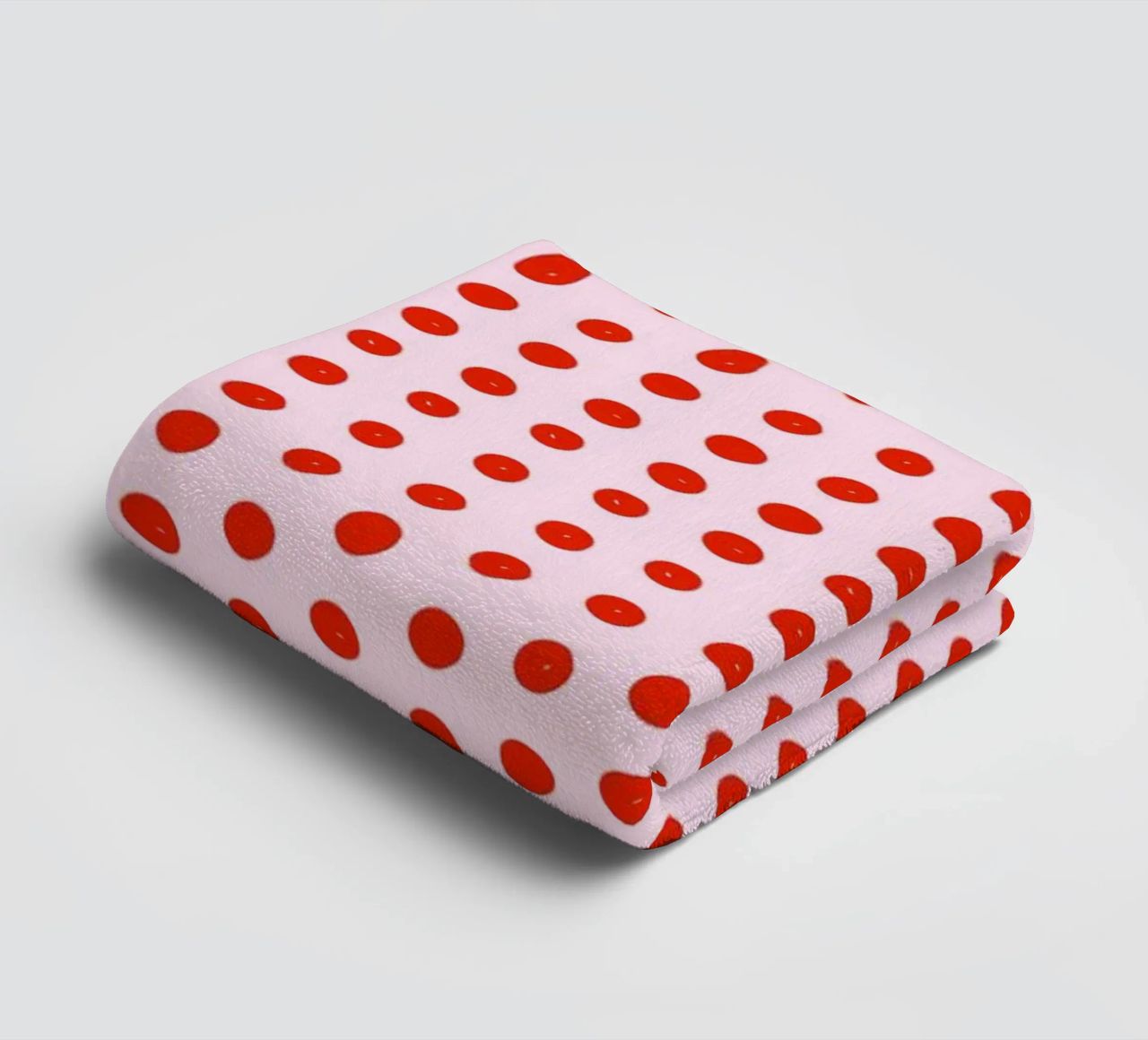 Red Dot Pattern asciugamano da bagno da treechild