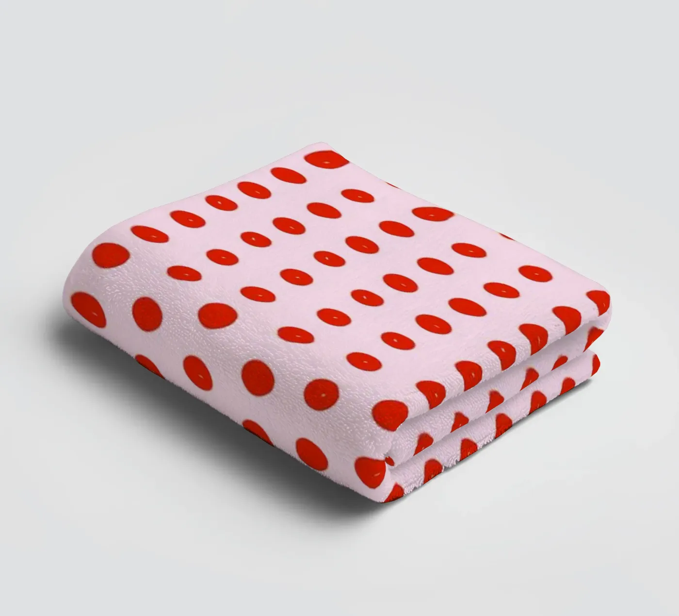 Red Dot Pattern Handtuch von treechild