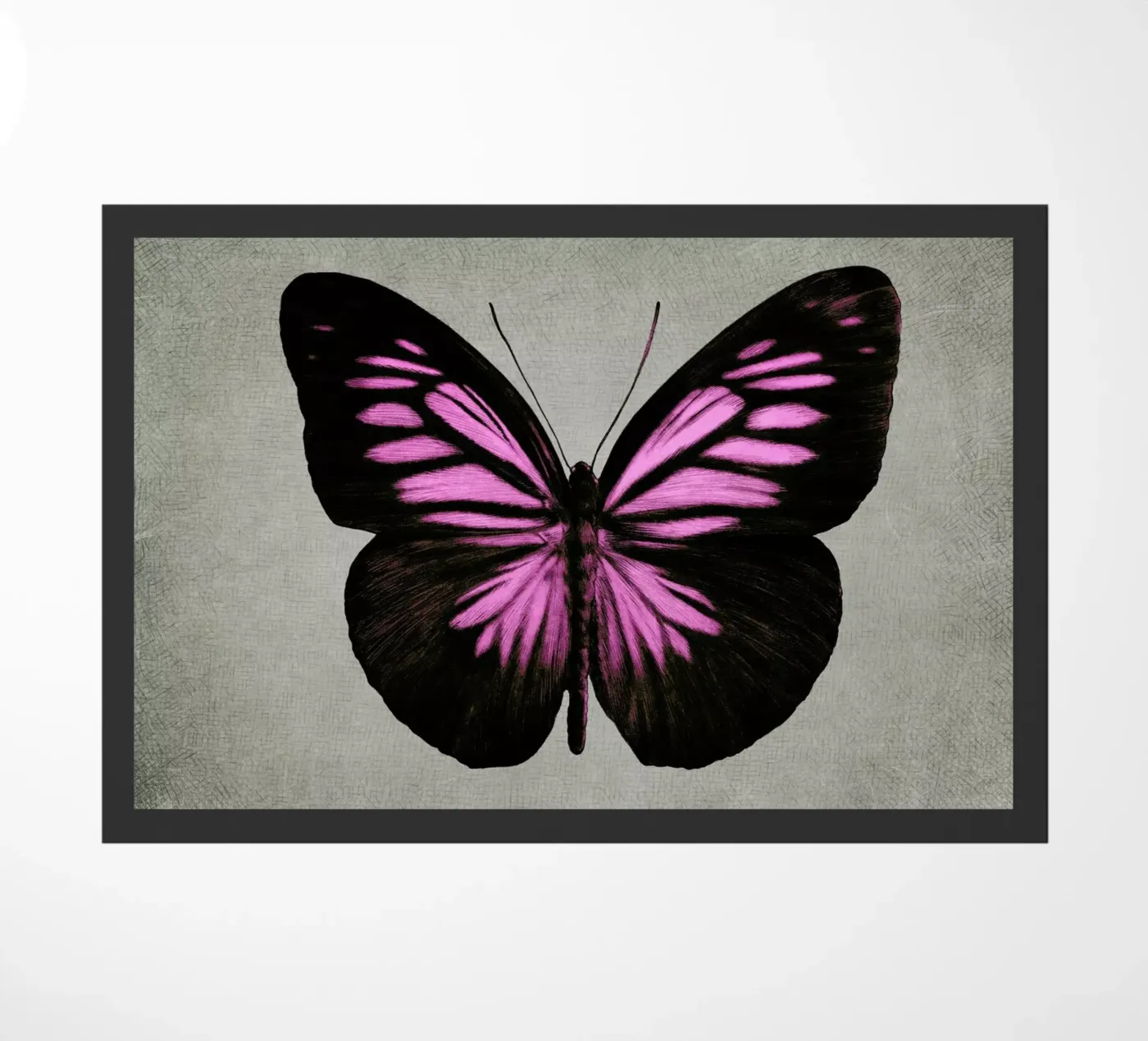 Papillon (pink) doormat by Eric Fan