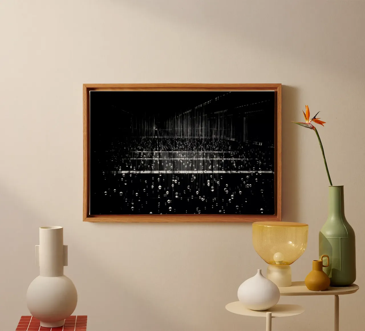 Frozen Rain - Soo Sing Goh tela con Cornice a cassetta da Pictufy