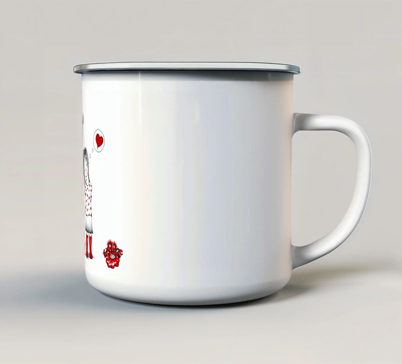 Pferdemädchen tazza in smalto da Pferdemädchen