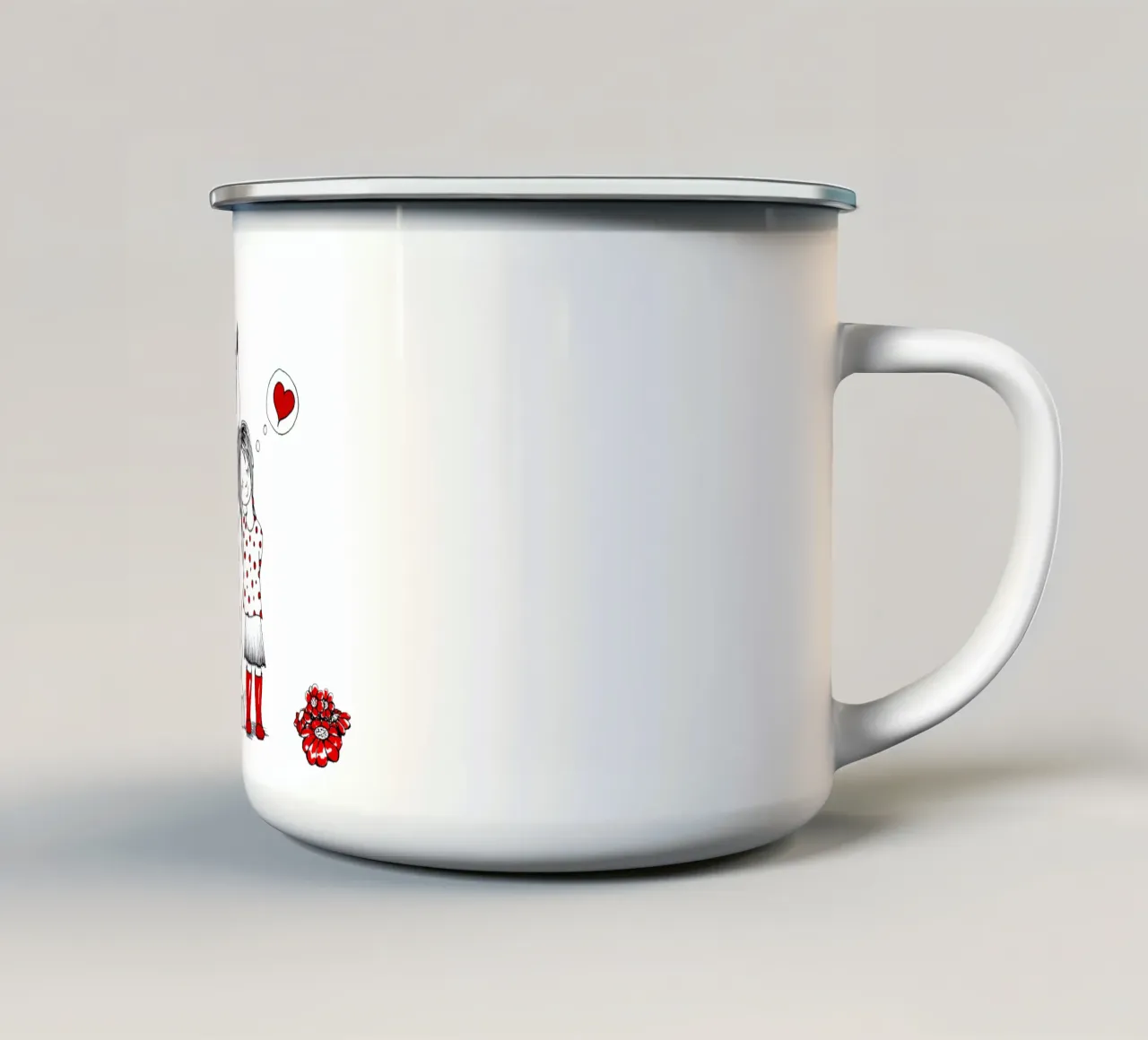 Pferdemädchen tazza in smalto da Pferdemädchen