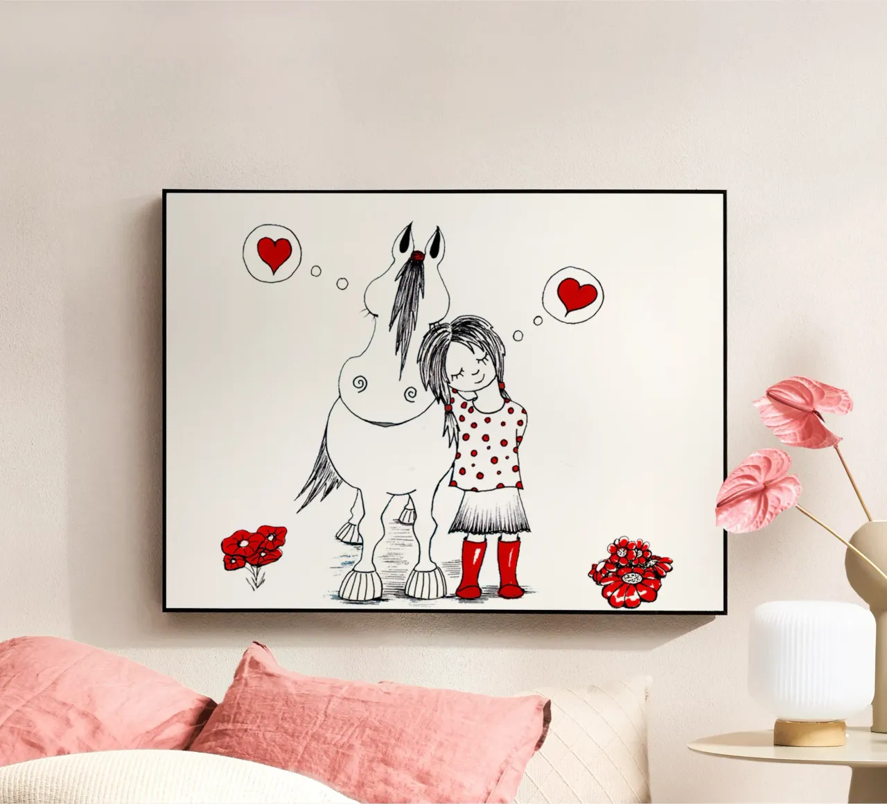 Pferdemädchen Acryl-Glas von Pferdemädchen