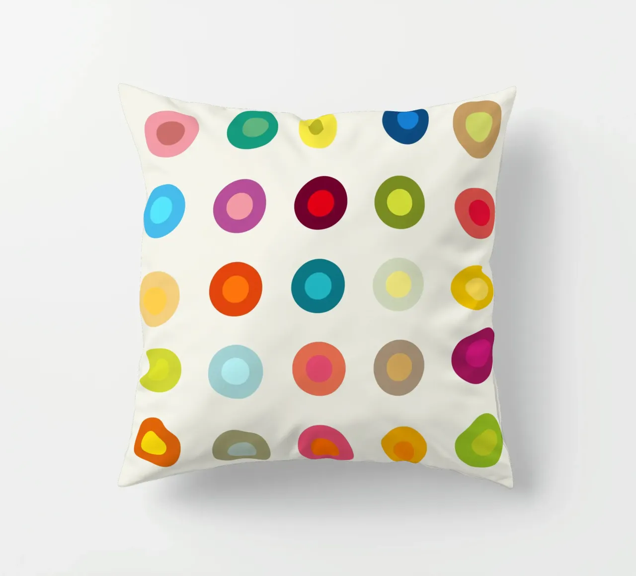 Cerchio retrò colorato cuscino da JaySan Studio