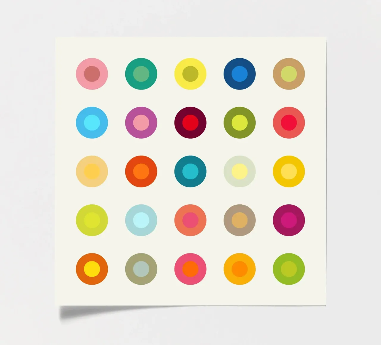 Retro Colourful Circle sticker sheet by JaySan Studio