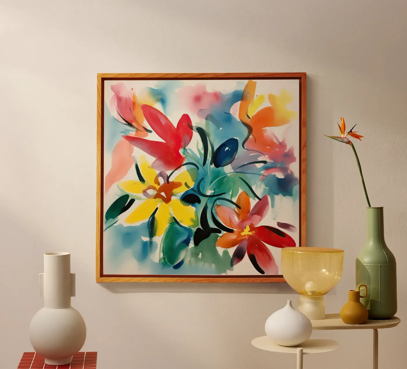 Floral Burst acryl van DaarbyN