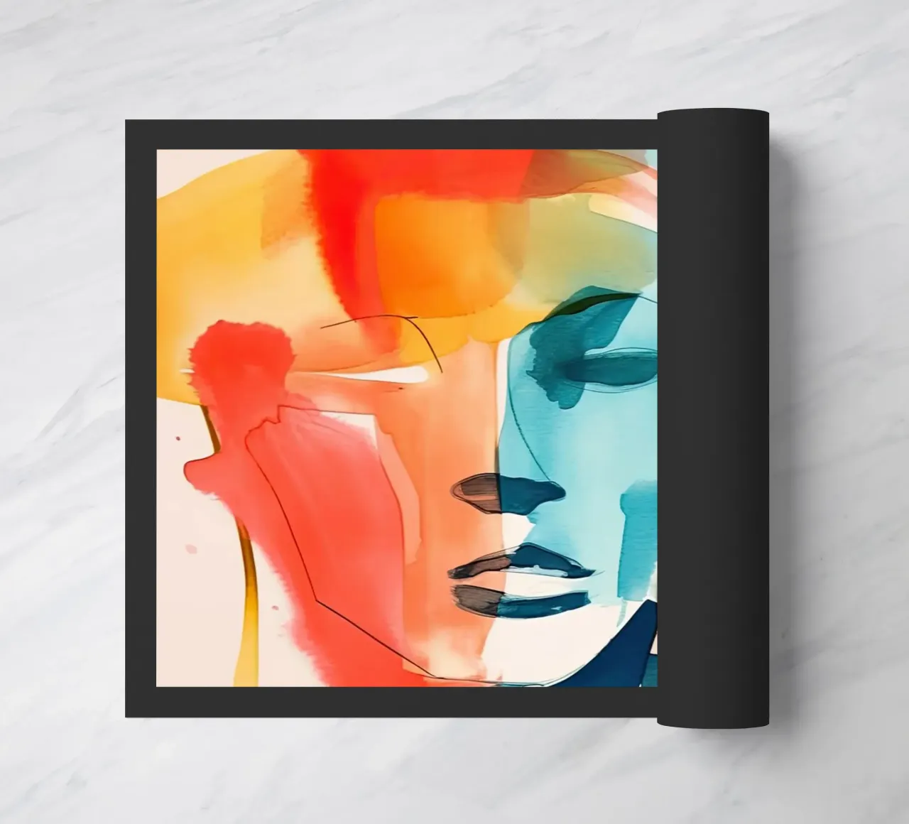 Faces of Emotion doormat by DaarbyN