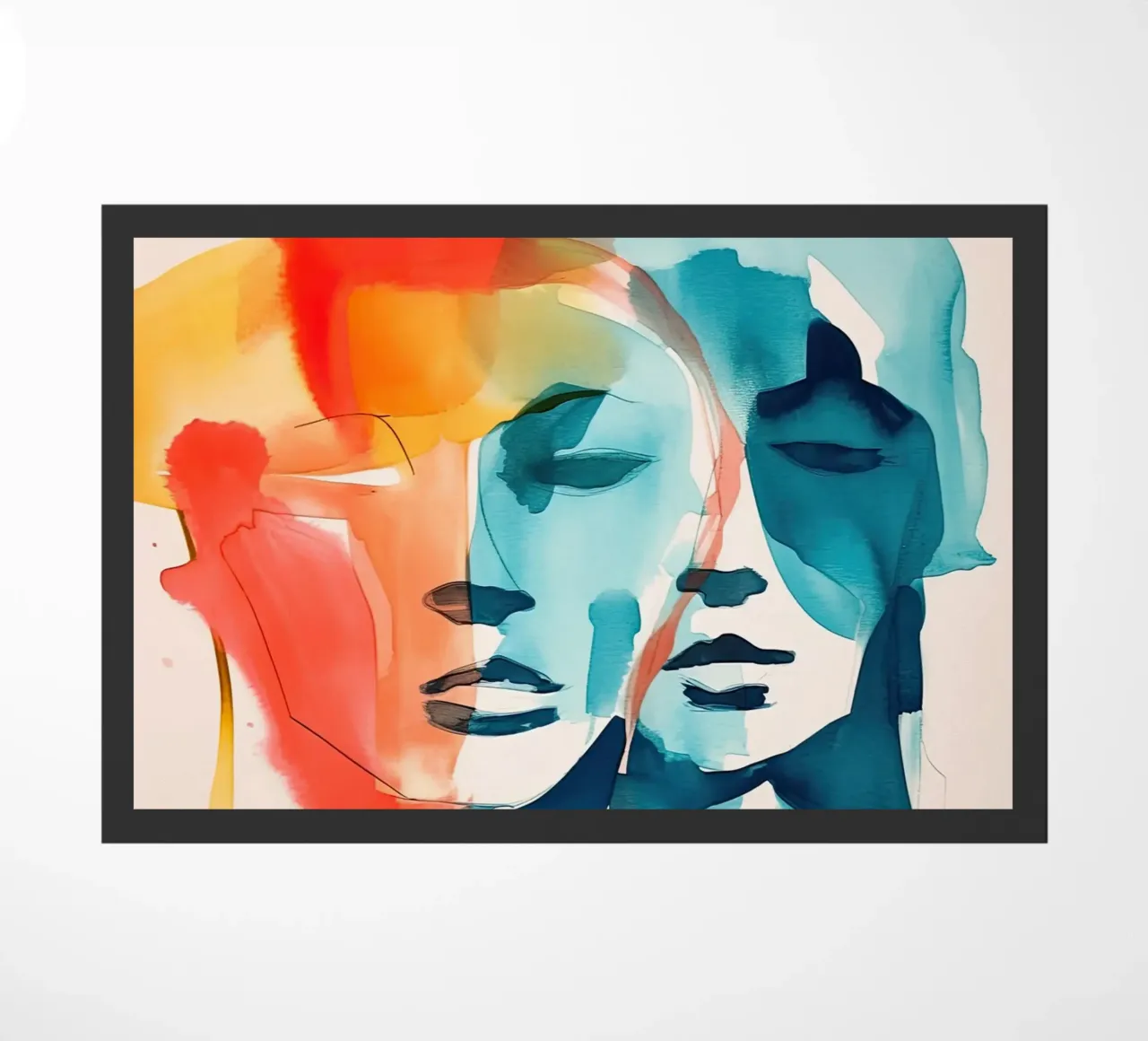 Faces of Emotion doormat by DaarbyN