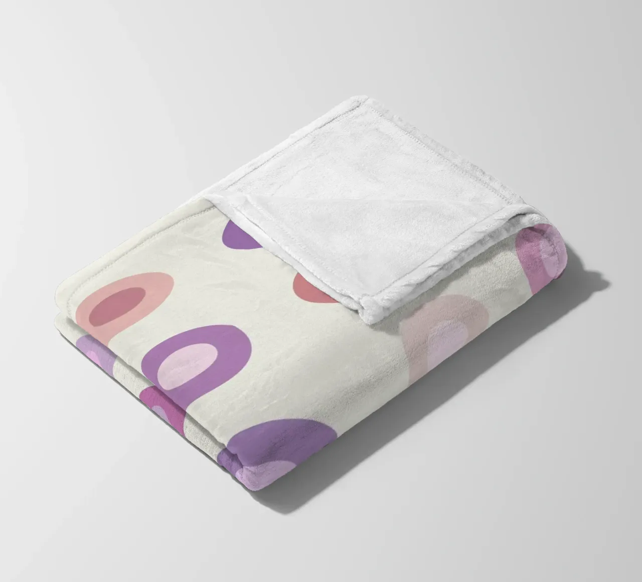 Cerchio retrò colorato in una variante rosa coperta in pile da JaySan Studio