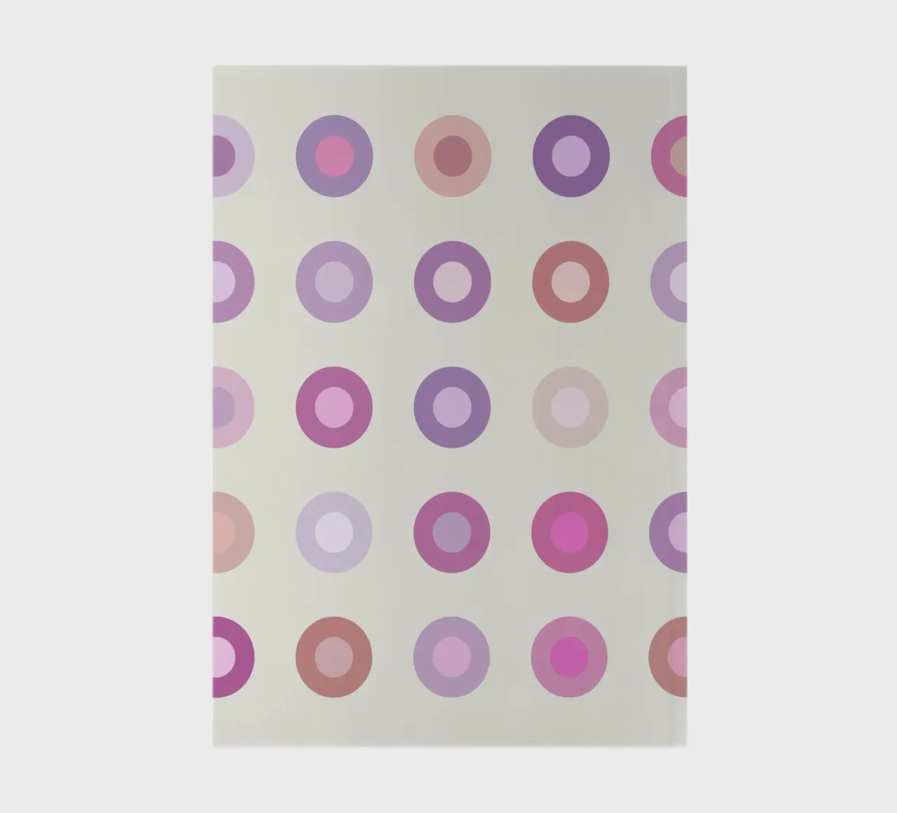Retro Colourful Circle in a pink variation notebook by JaySan Studio