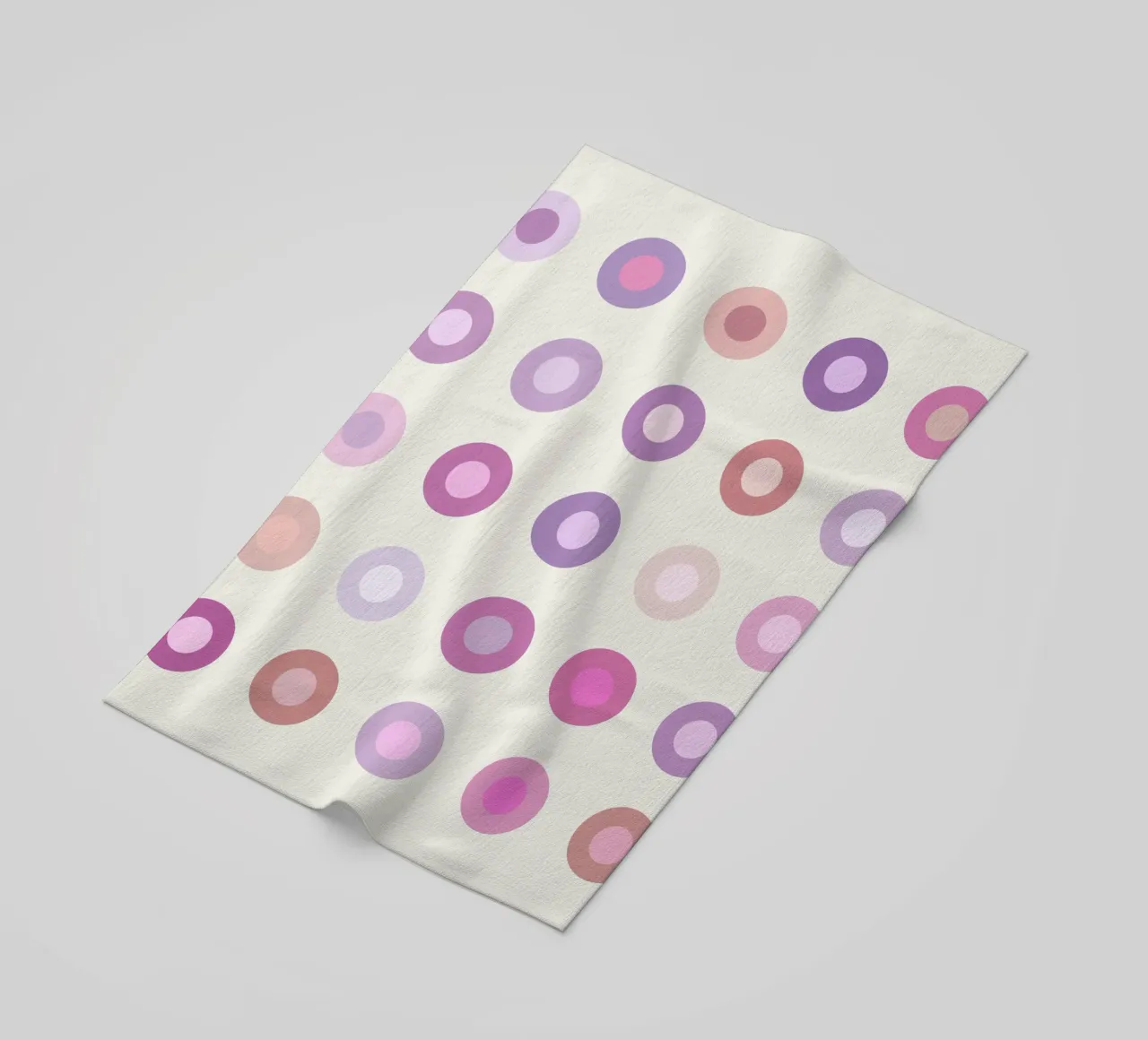 Cerchio retrò colorato in una variante rosa telo mare da JaySan Studio