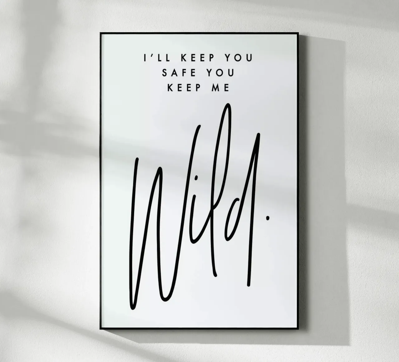 I'll Keep You Safe acrylic glass by Honeymoon Hotel
