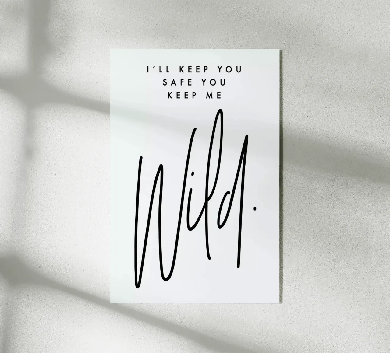 I'll Keep You Safe acrylic glass by Honeymoon Hotel