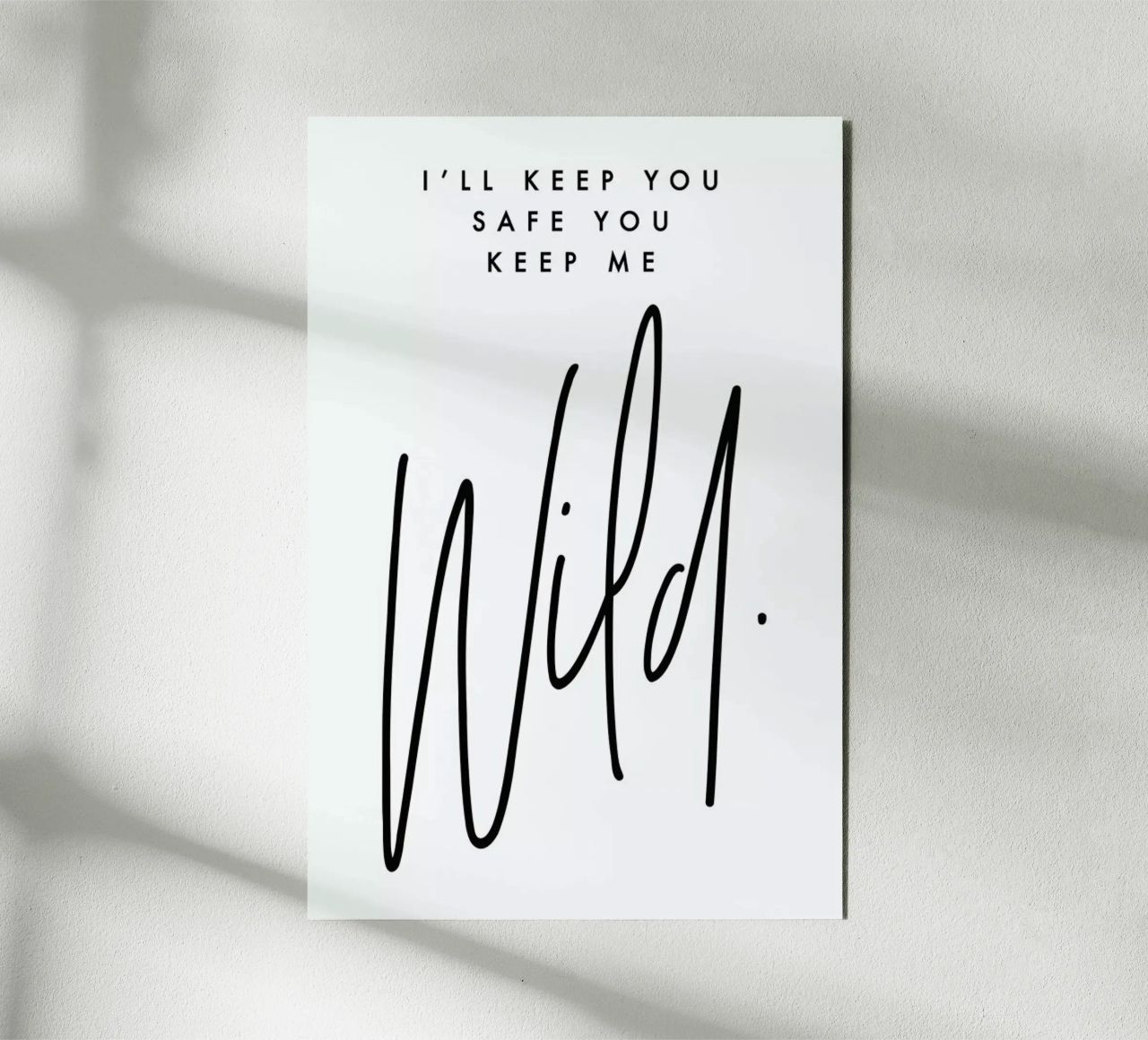 I'll Keep You Safe alluminio dibond da Honeymoon Hotel