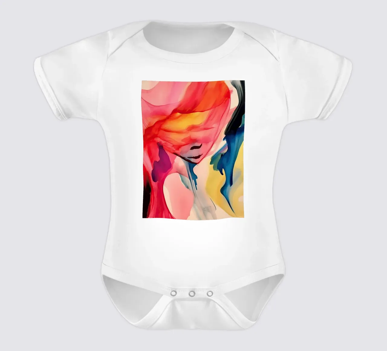 Silenzio colorato body neonato maniche corte da DaarbyN