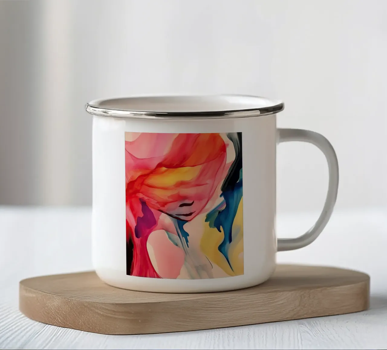Silenzio colorato tazza in smalto da DaarbyN