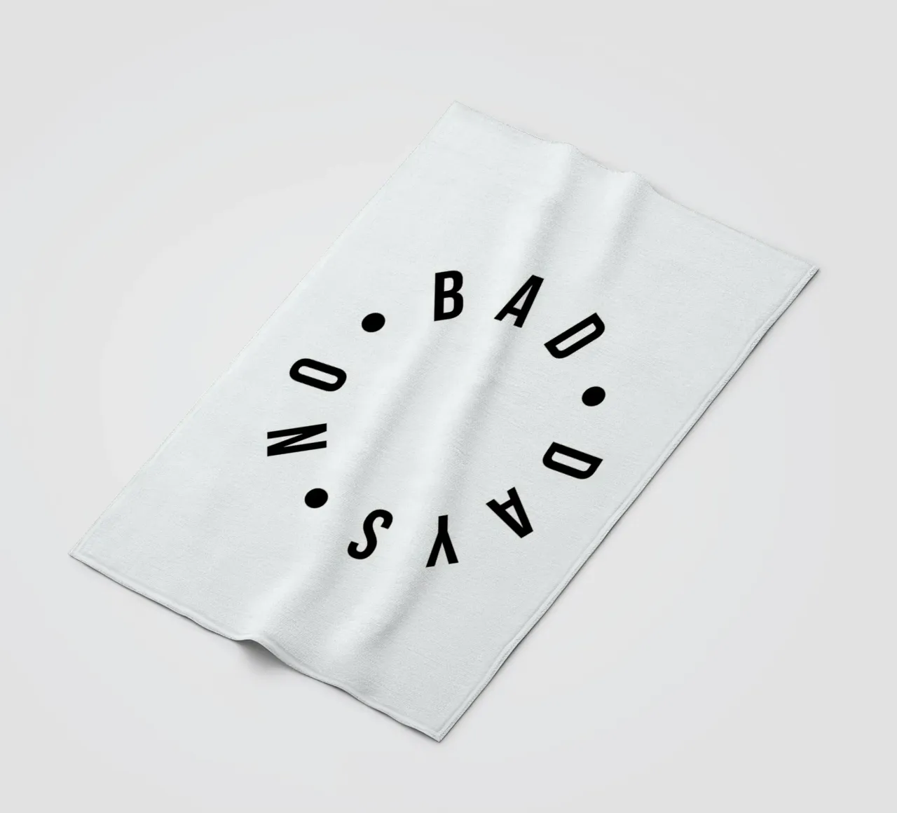 No Bad Days Typography Positive Quote coperta in pile da Honeymoon Hotel