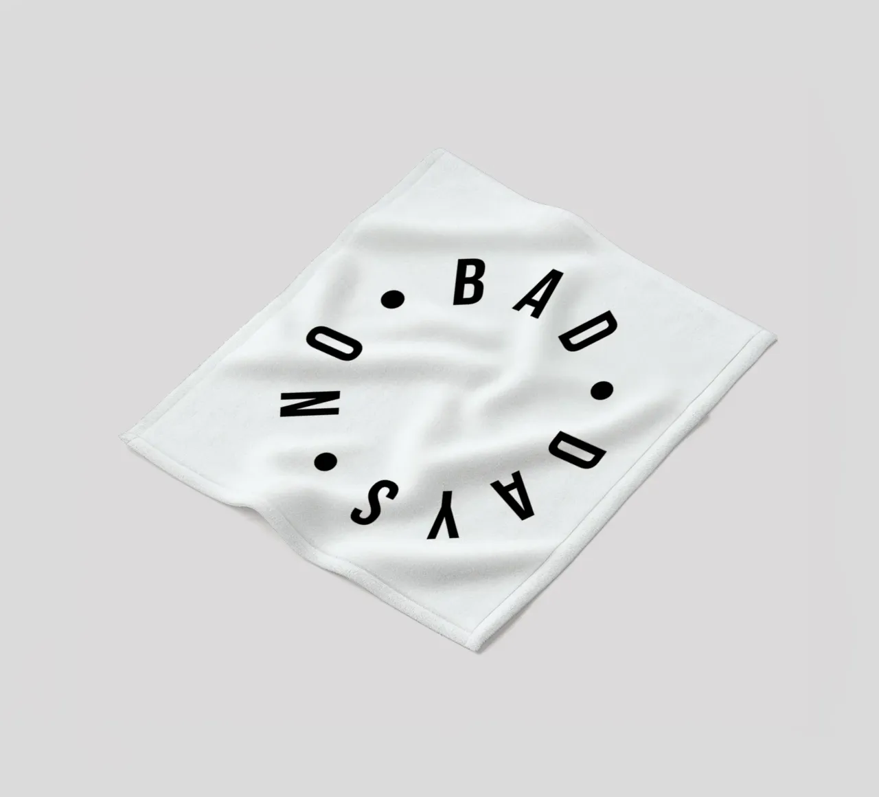 No Bad Days Typography Positive Quote coperta in pile da Honeymoon Hotel