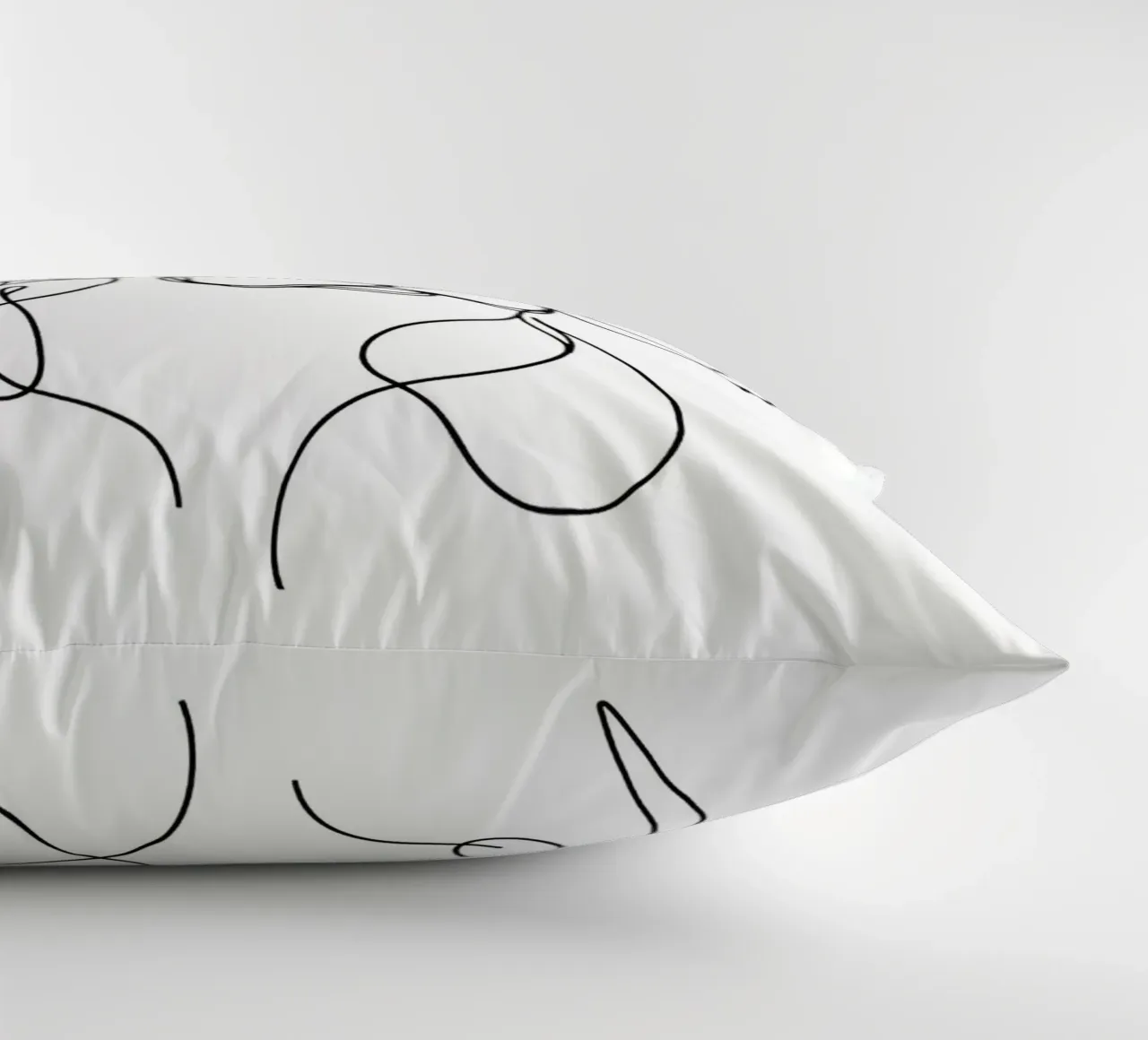 Beagle Dog Line Art Drawing decorative cushion by WijdevenDesign