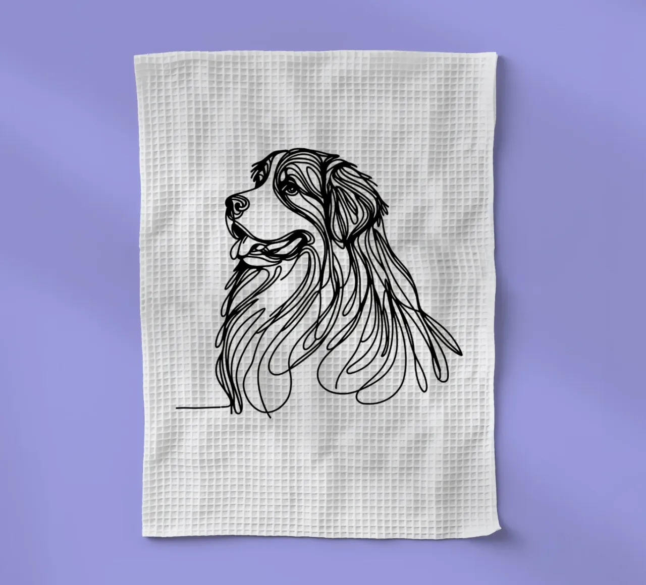 Bouvier bernois Dessin au trait torchon de WijdevenDesign