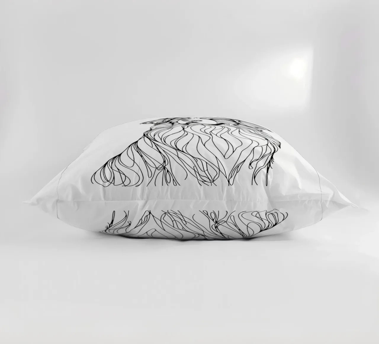 Bouvier bernois Dessin au trait coussin de WijdevenDesign
