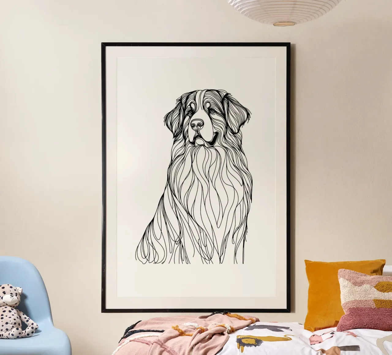 Bouvier bernois Dessin au trait hahnemühle de WijdevenDesign