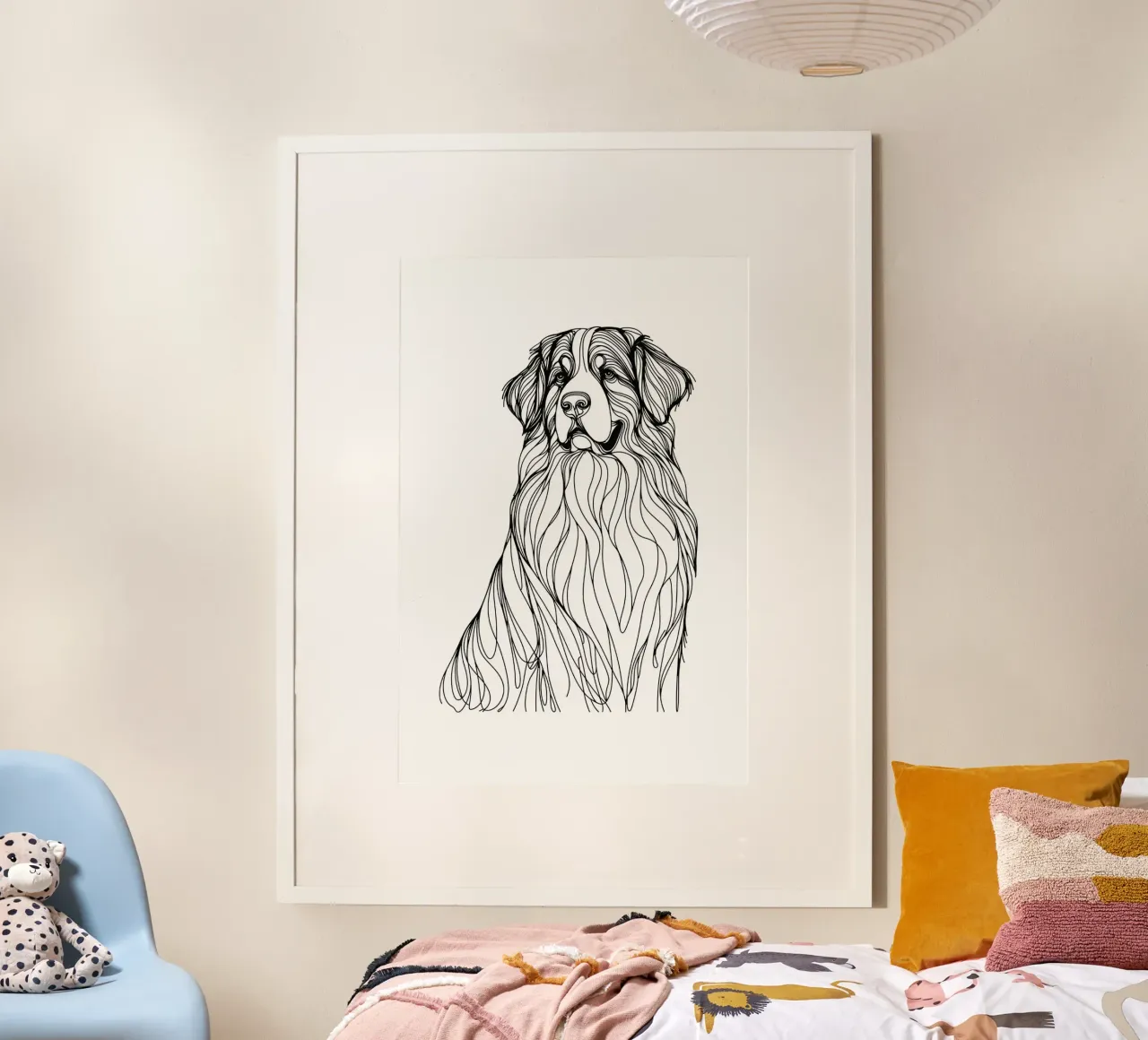 Bouvier bernois Dessin au trait hahnemühle de WijdevenDesign