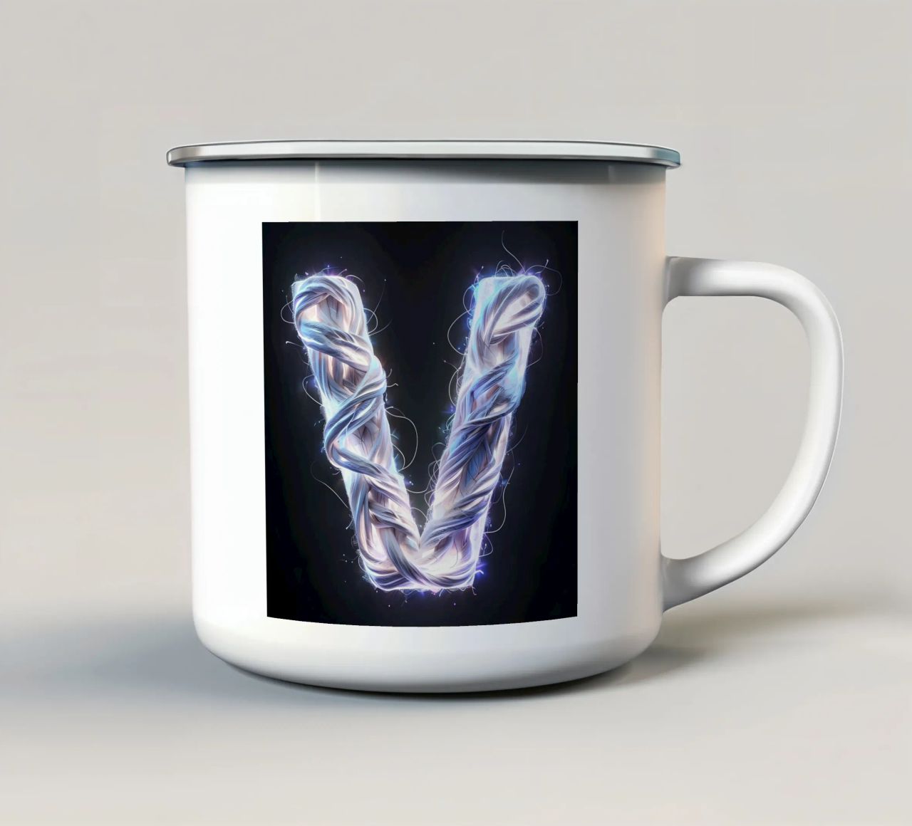 V elettrico tazza in smalto da inspirational quote
