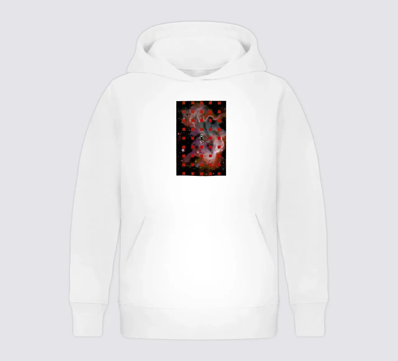 Lost In Red felpa bambino con cappuccio da Jared Yamahata